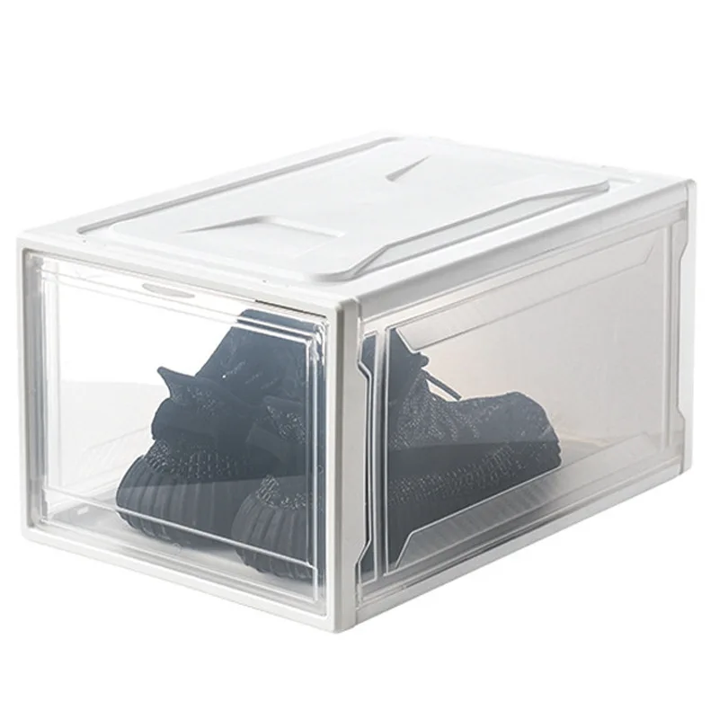 

1289-Transparent Shoe Boxes Stackable Box Shoe