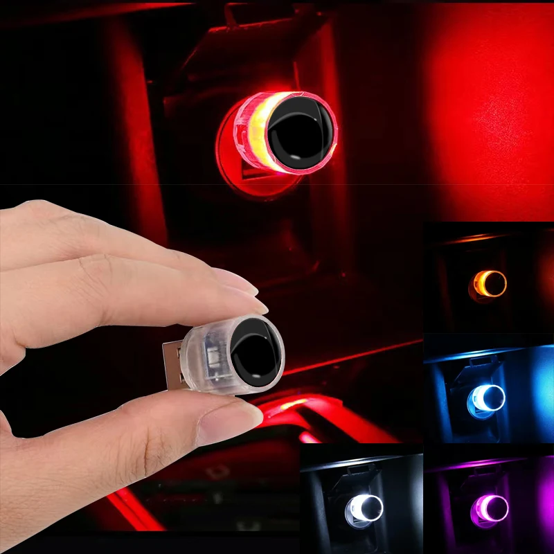 

1Pcs Car Mini USB LED Atmosphere Lights Interior Decorative Lamp For Land Rover Range Discovery Sport Guardian 4 Freelander 2