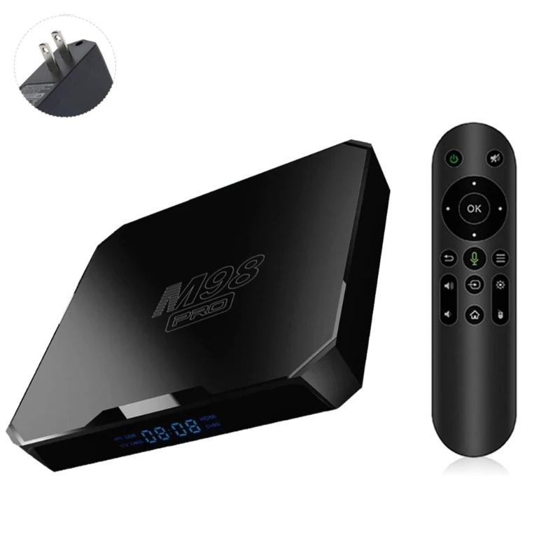 K0AC Android10.0 TV Box для SmartTV 4K Выходное разрешение Cortex-A53 CPU SmartTV Box с двойным Wi-Fi Blue Teeth для дома