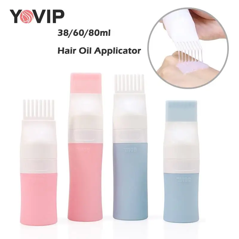 

Пустая бутылка для раскрашивания волос с аппликатором, емкость для шампуня 38/60/80 мл, масляная расческа, вместительные аксессуары для укладки волос в салоне