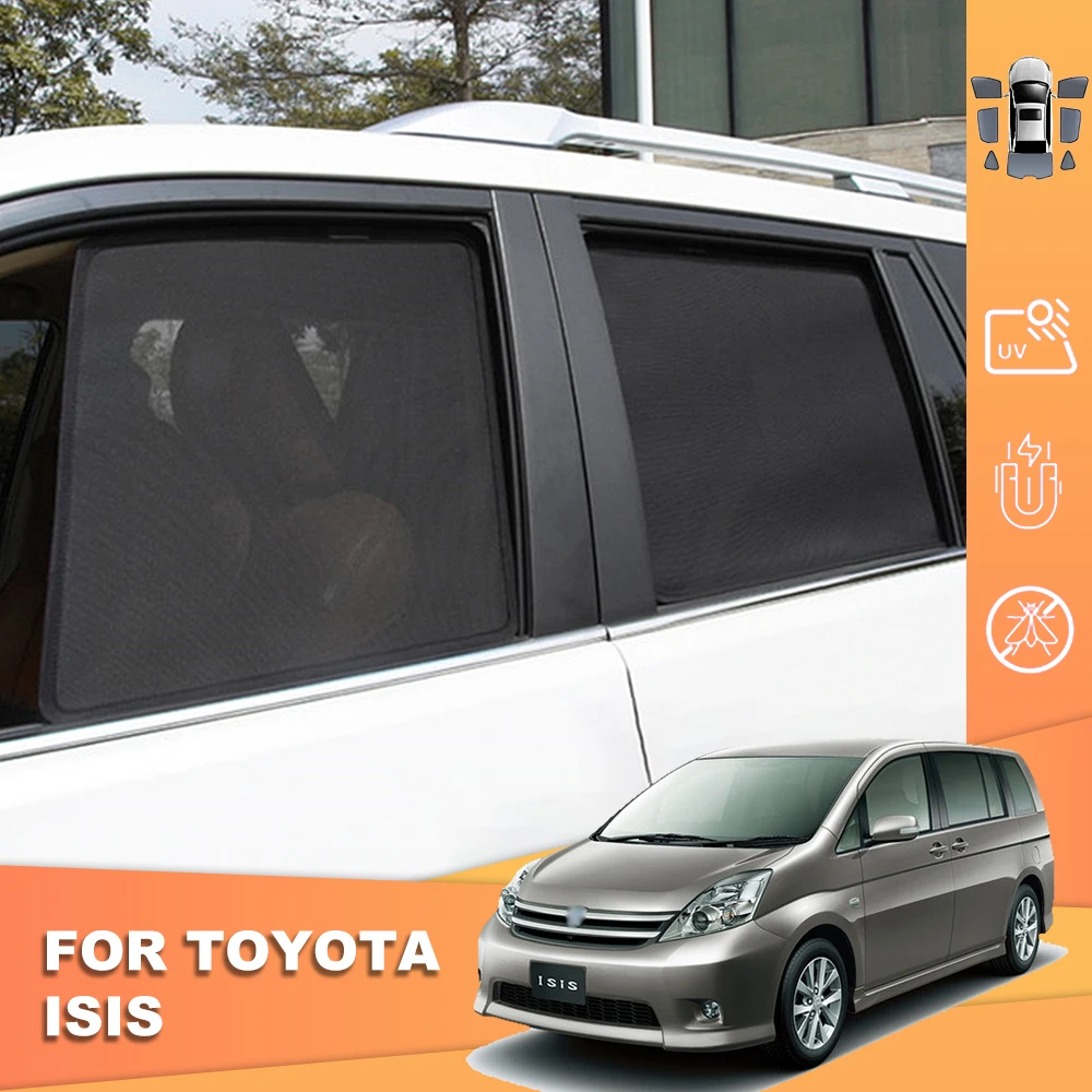 

For Toyota ISIS 2016-2021 Magnetic Car Sunshade Visor Front Windshield Mesh Frame Curtain Rear Side Window Sun Shade Shield