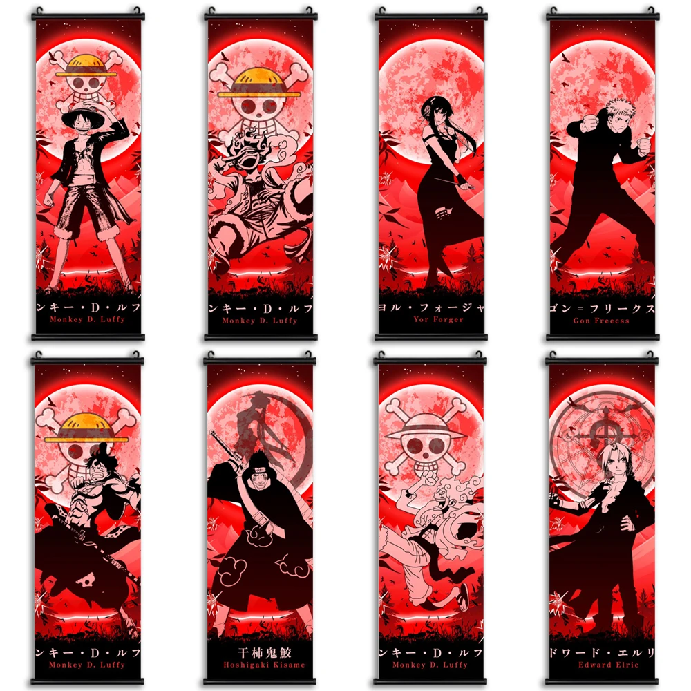 

Jujutsu Kaisen Hanging Scrolls One Piece Canvas Prints Pictures Wall Art Paintings Home Decor Modular Posters For Living Room