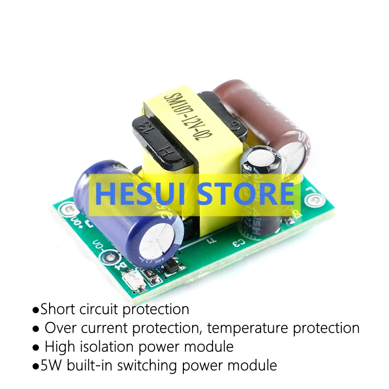 SM-PLA05C 05V 12V 24V 5W Встроенный импульсный блок питания AC-DC изоляционный источник