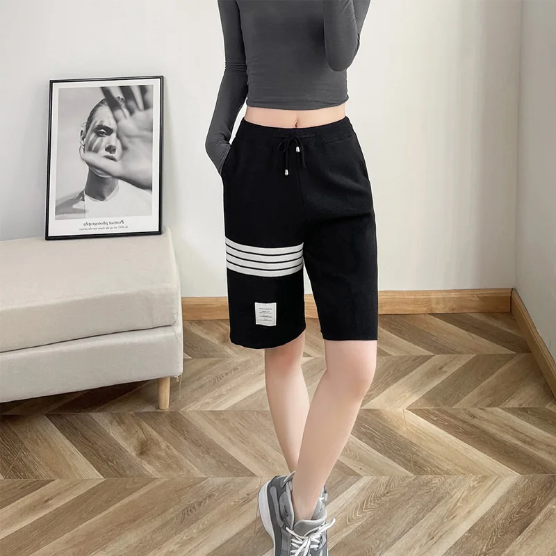 

2022 Summer Five-Point Pants Women's Thin Running Small High Waist Design Small Casual Pants