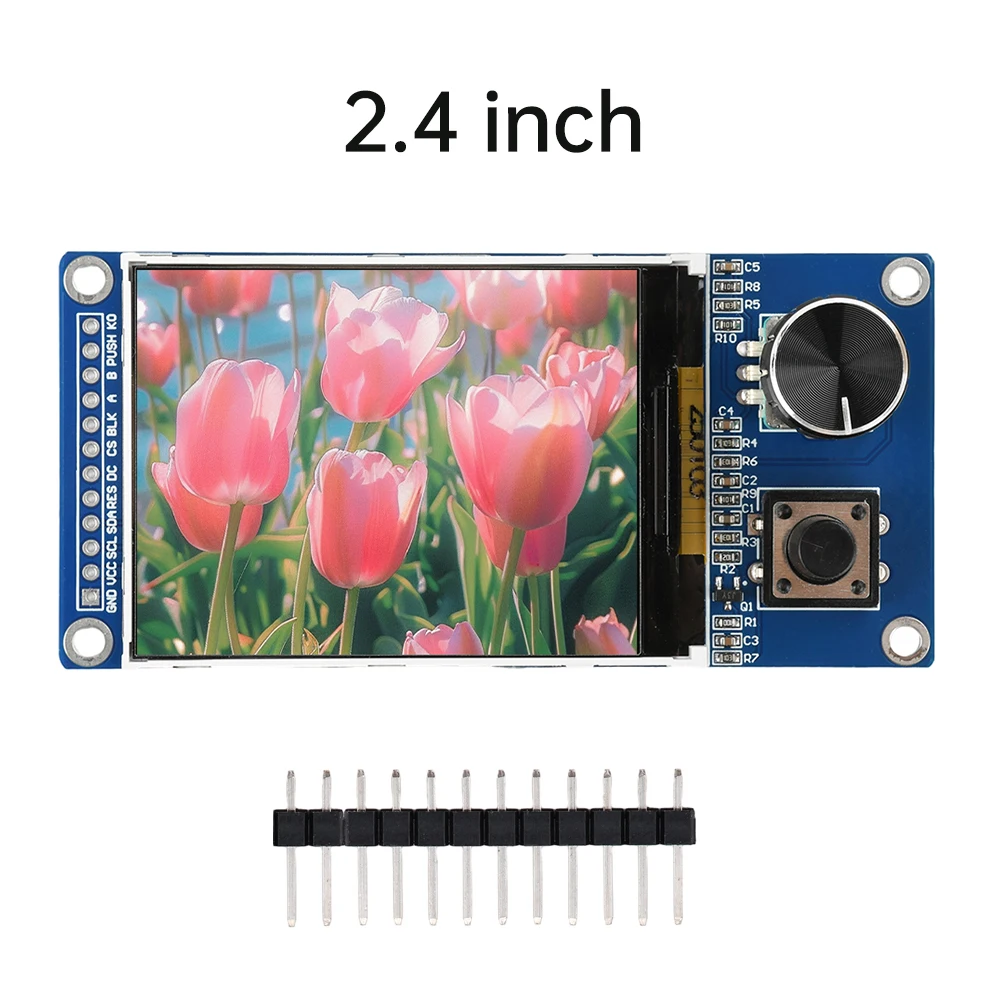 

1,8-дюймовый 2,4-дюймовый TFT-экран с комбинированным модулем поворотного энкодера EC11, интерфейс SPI, ЖК-экран для Arduino