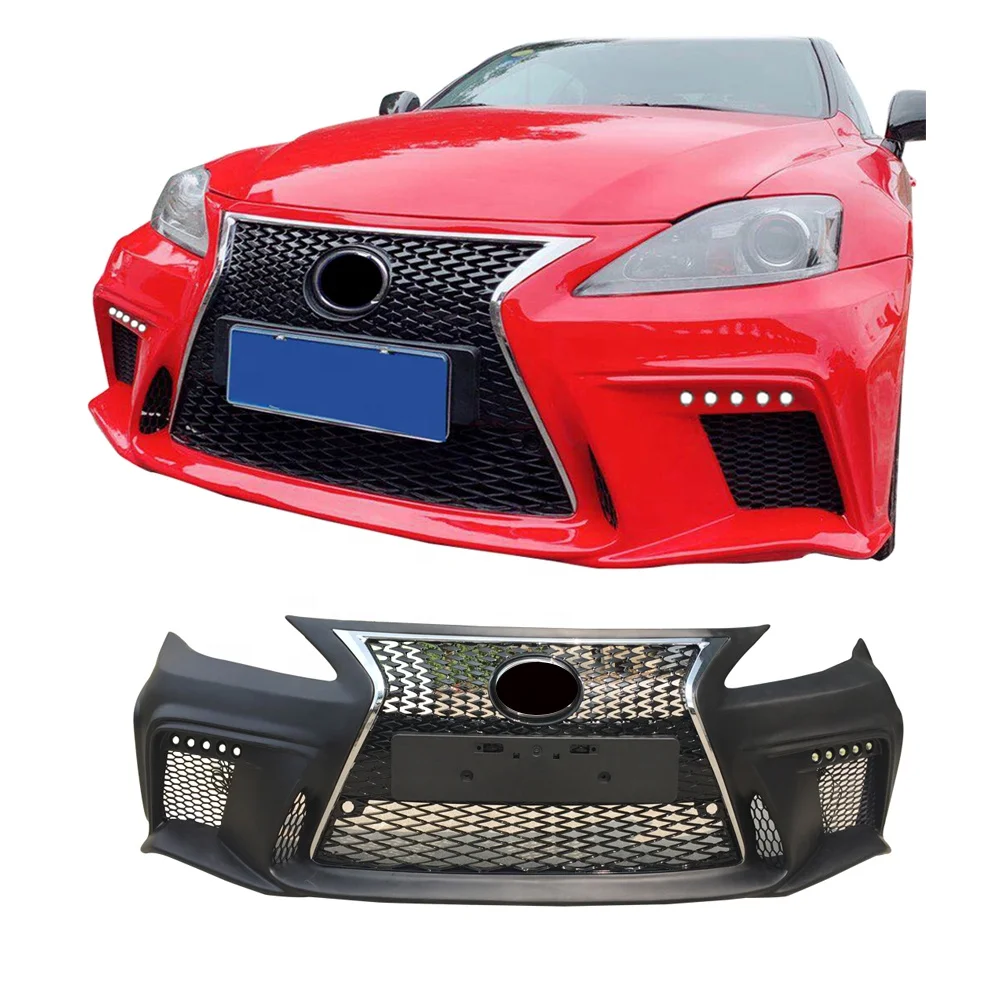 

Car Front Bumper For 2006-2012 Lexus is250 To F SportStyle Car Bodykit For LEXUS IS250 IS300 IS350 Front Bumper Plastic Materia