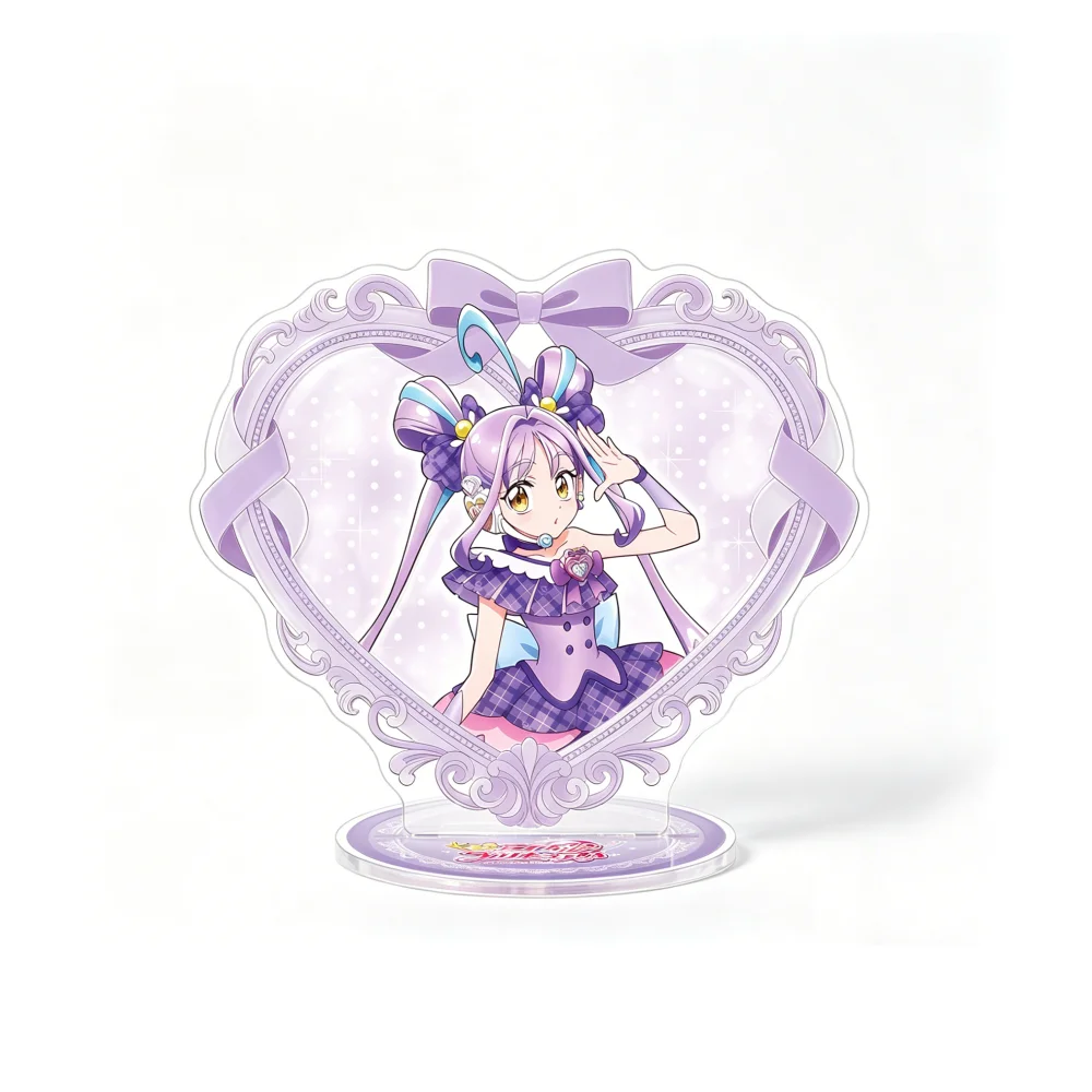 Аниме-мерч по You and Idol Precure 2026: Новый полный набор, кавайные акриловые подставки-брелоки в форме сердца, в стиле Cure Zunkyun Kiss Idol (art.: 3920da716f966) - 3920da716f966