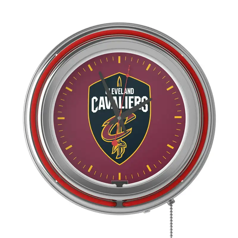 

Cavaliers Chrome Double Ring Neon Clock