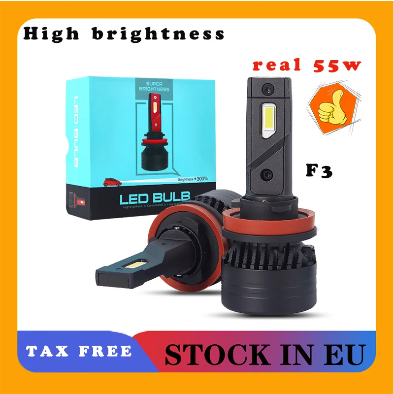 

Turbo Fan Design H7 H8/H9/H11 9005 9006 LED Headlight V16 30W 3600LM Car Headlight LED Bulb Plug and Play Auto LED Lamp