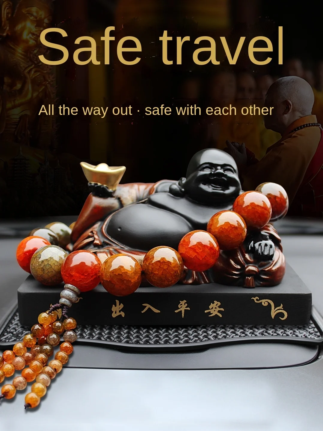 

Interior Ornament Accessories Decoration Insurance Maitreya Statue Safe Supplies Car High-End