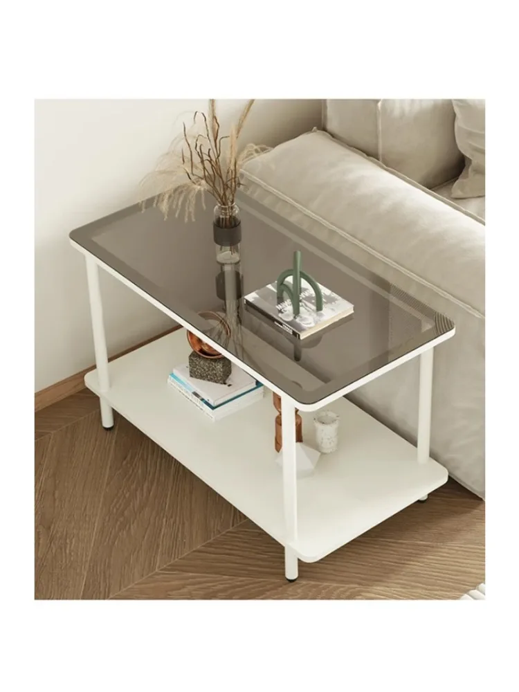 Роскошный боковой столик диван чайный кремовый стиль квадратный узкий простой