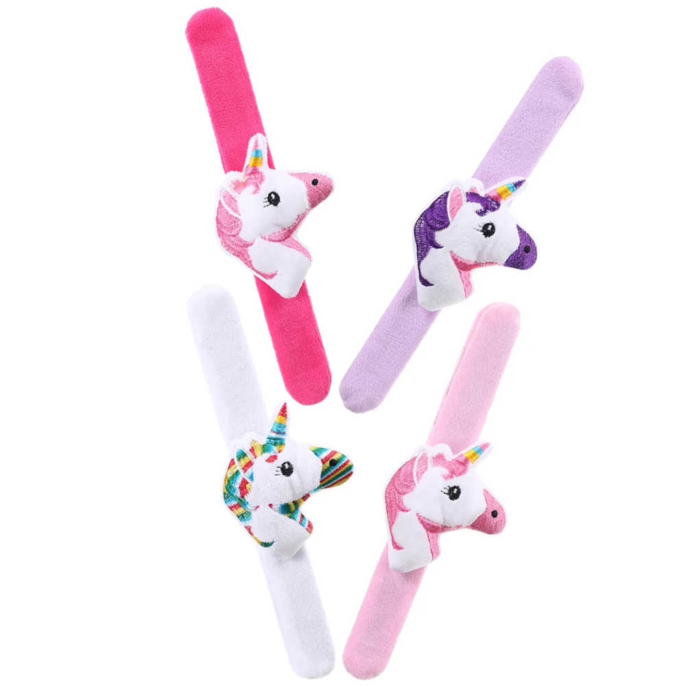 

Party Favors Slap Bands For Stuffed Bracelet Unicorn Wrist Animal Bracelets Cartoon Plush Gift