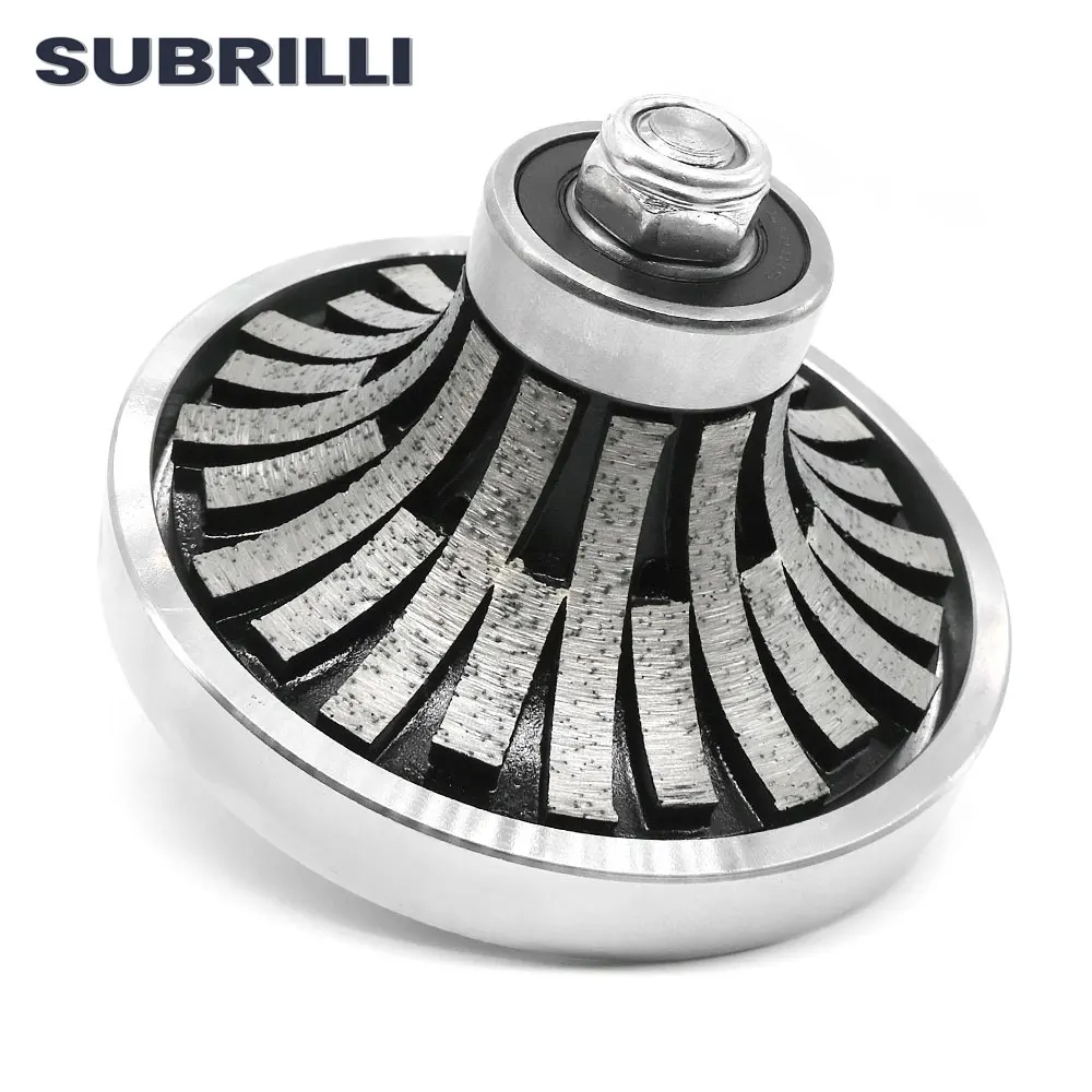 B25 Алмазный шлифовальный круг Demi Bullnose Спекание Сварочная сегментированная