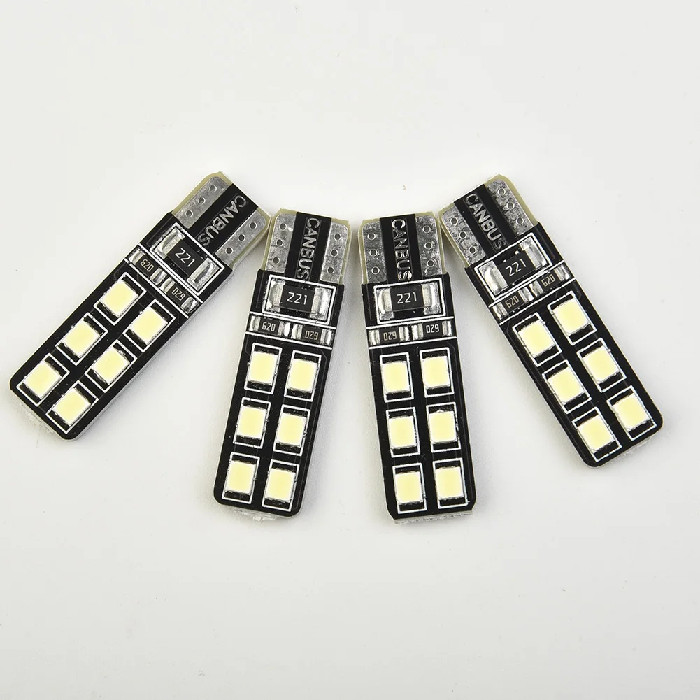 

Portable Practical Useful Durable LED Lights T10-12SMD-2835 4Pcs 6000K Accessories Car DC12V Error Free Eyebrow