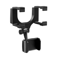 car rearview mirror cell phone holder mount universal vehicle gps smartphone stand bracketfor 4 0 6 5 inch car phone holder