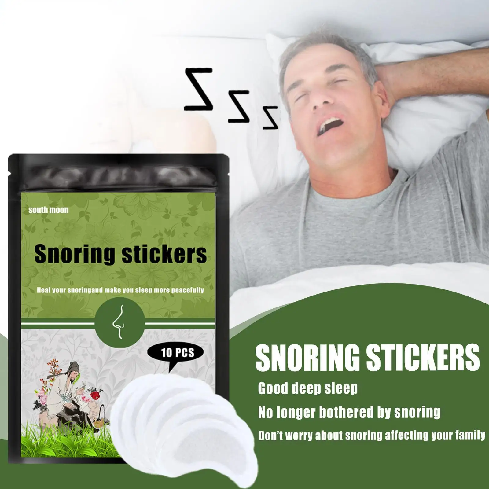 

10 шт., наклейки против храпа для предотвращения и уменьшения загруженности носа