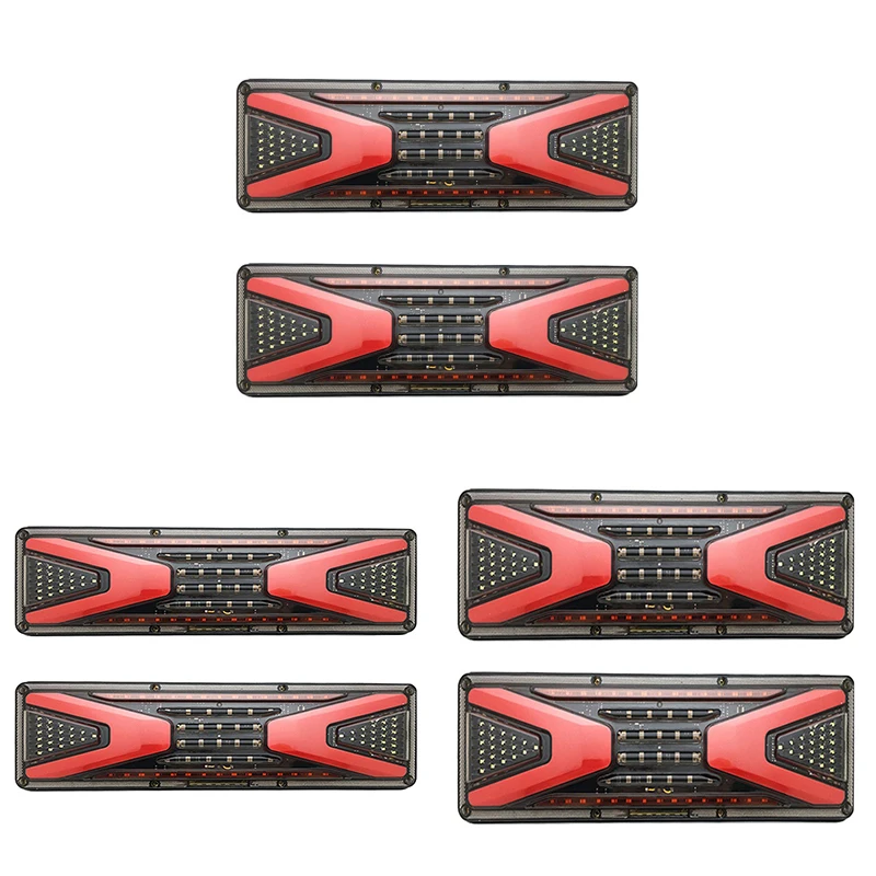 

2 PCS 24V Truck LED Rear Tail Light Trailer Warning Lights For Stop Lorry Bus Brake Reverse Turn Indicator Lamp