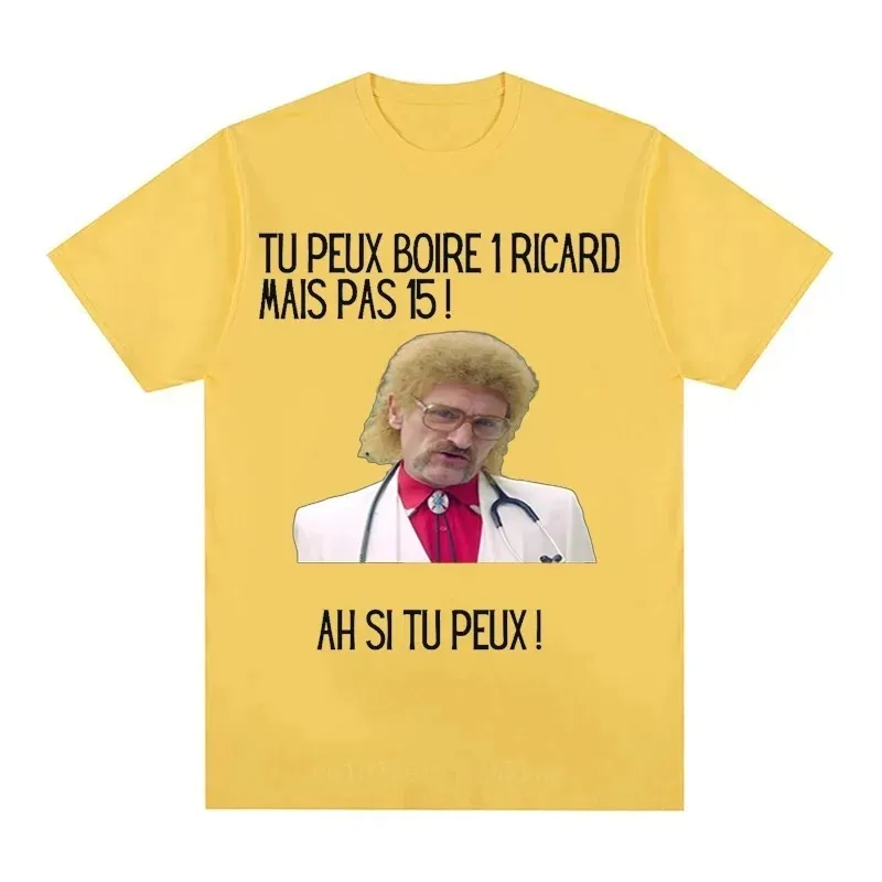 Мужская Хлопковая Футболка С Забавным Дизайном Drink Ricard Классический Топ