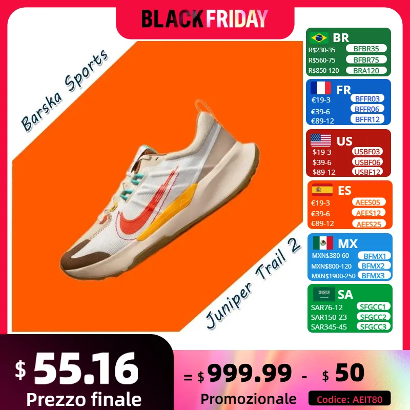 Мужские профессиональные кроссовки Nike New JUNIPER TRAIL 2