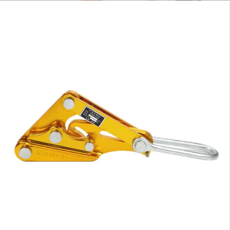 

Wire Rope Grip Pulling Puller Tightening Tool 10KN 1 Ton 25-70 Al-Ma Alloy