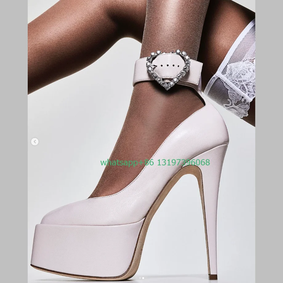 

Женские замшевые туфли на платформе, туфли на шпильке, туфли-лодочки с пряжкой, стиль Лолита, белого и телесного цвета, размеры 35-46, Y2K