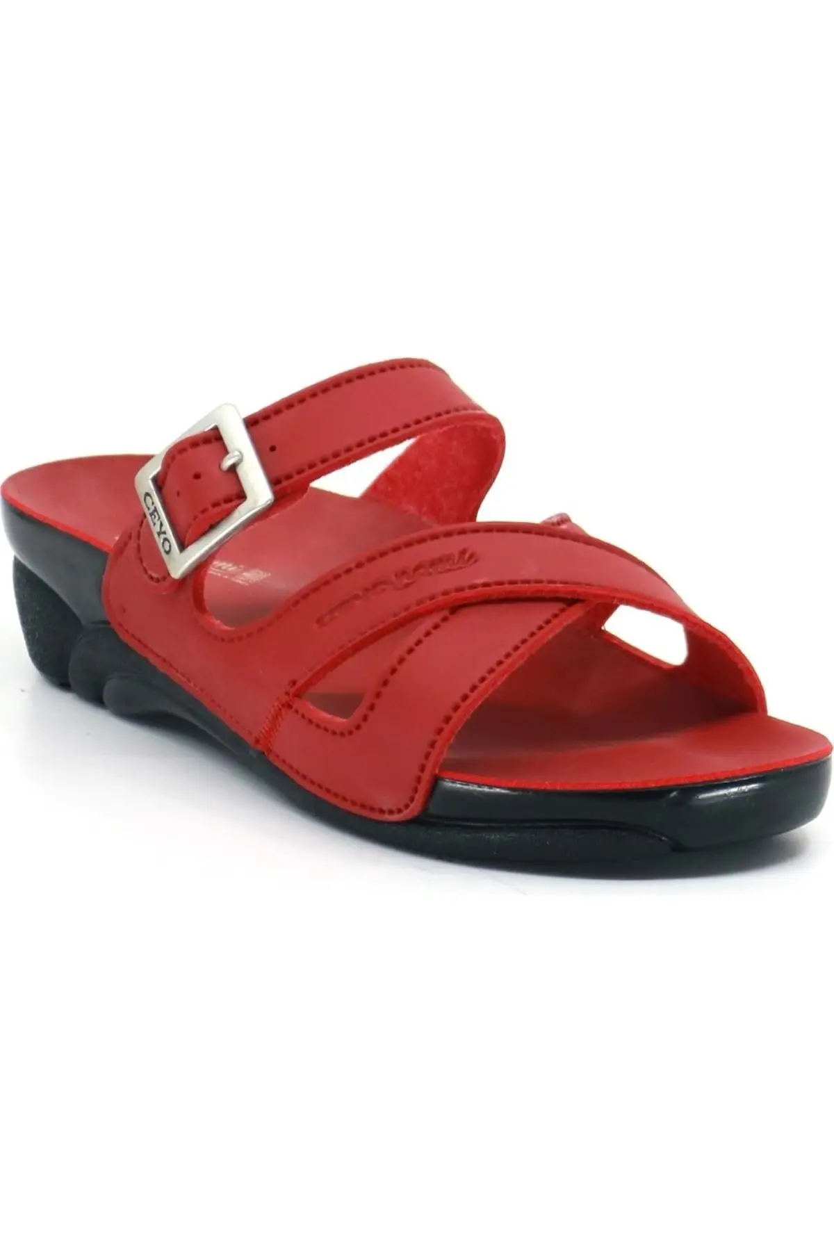

Venedik-2 Full Orthopedic Women Slippers-Red-38