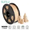 SUNLU Wood PLA 3D Printer Filament Real Wood Filament 1.75 mm 1KG(2.2LBS) Spool Dimensional Accuracy +/- 0.02 mm 1