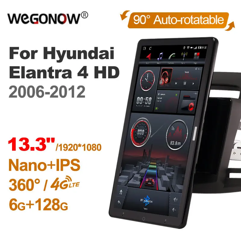 

13.3 Inch Ownice 1Din Android10.0 Car Radio 360 Panorama for Hyundai Elantra 4 HD 2006-2012 Auto Audio SPDIF 4G LTE NO DVD