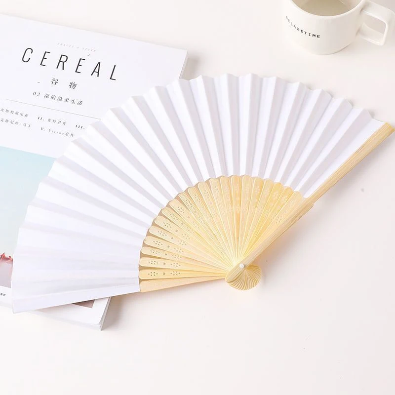 

Foldable Decoration Guest Gifts Fan Portable Wedding Party Fan Bamboo Personalization Kids Painting 10//50pcs For Birthday Paper
