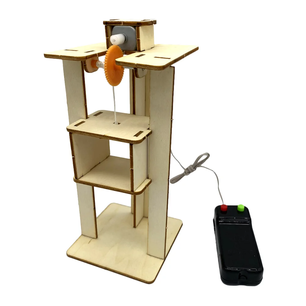 

1 Set DIY Kids Elevator Educational DIY Elevator Wooden Elevator Kid