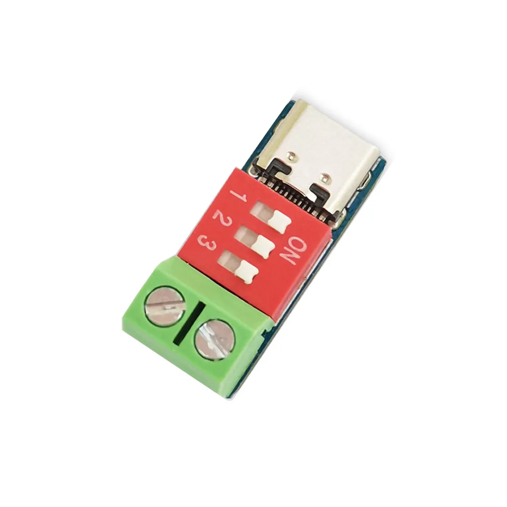 

Dial Adjustment Voltage Fast Charging Decoy Module Type-C PD QC Quick​ Charge Trigger 4V~22V DC Adjustable Voltage Power Module