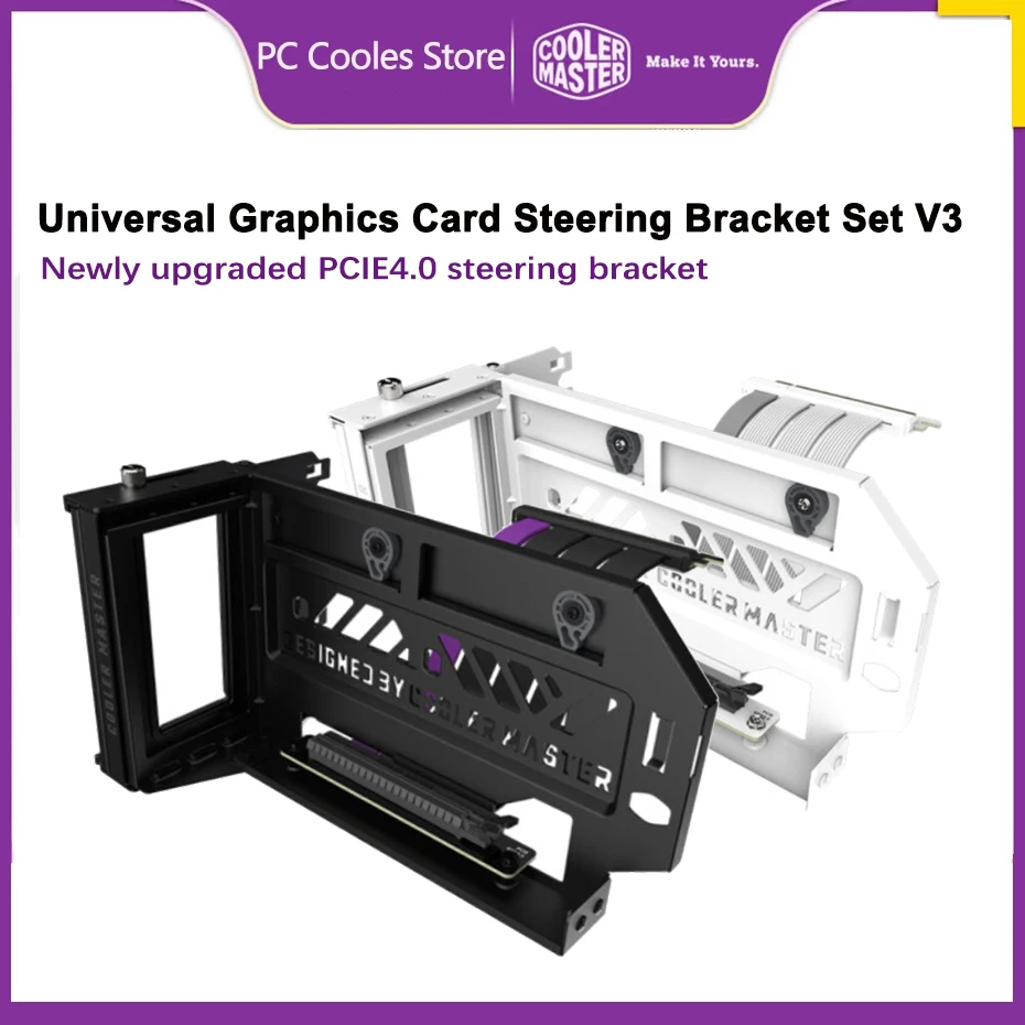 Master Graphics Card Steering Bracket Kit V3 Pci-e 4.0 Gpu Bracket Extension Cable Compatible All Brand Matx And Atx Case