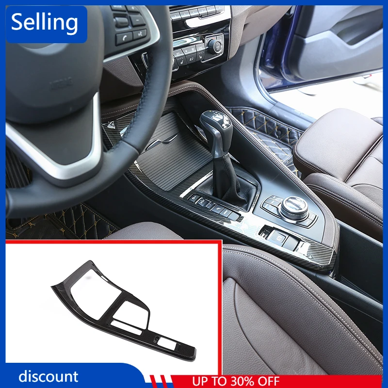

For BMW X1 F48 2016-19 Carbon fiber ABS Center Console Decoration Frame Cover Trim Left Hand Drive For BMW X2 F47 2018 fast