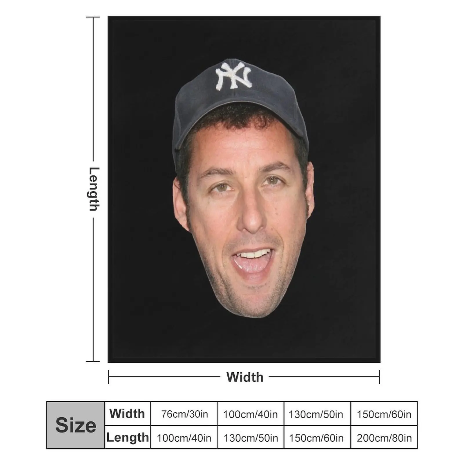 Одеяло с изображением Адам Сандлера движущиеся одеяла в стиле аниме