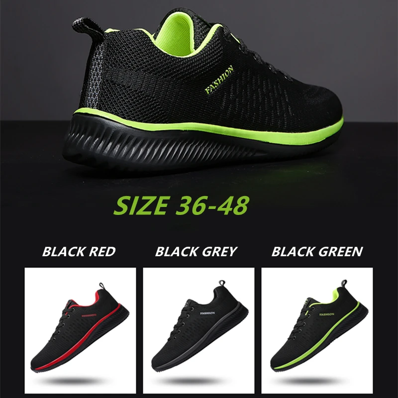 Lightweight Running Jogging Sneakers Mens Shoes Casual Men Sport Shoes Size 36-48 Zapatillas Breathable Footwear Running Shoes