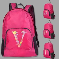 backpacks men ultralight portable foldable hiking mountaineering sport daypack women outdoor travel pink letter print backpack