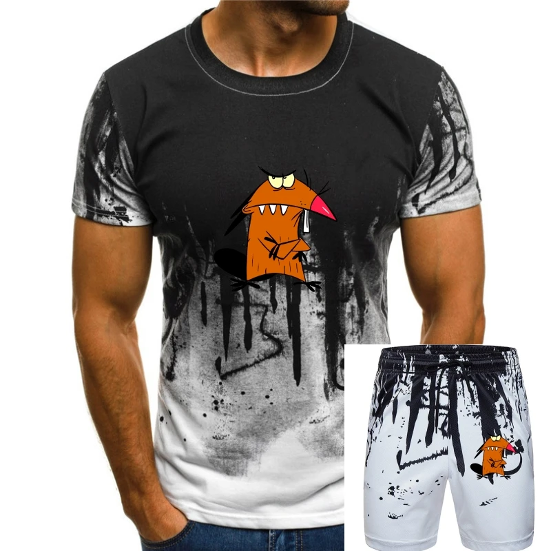 

Angry Beavers Daggett Dag Cartoon Art Men'S (Woman'S Available) Grey T Shirt 2Xl 4Xl Tee Shirt
