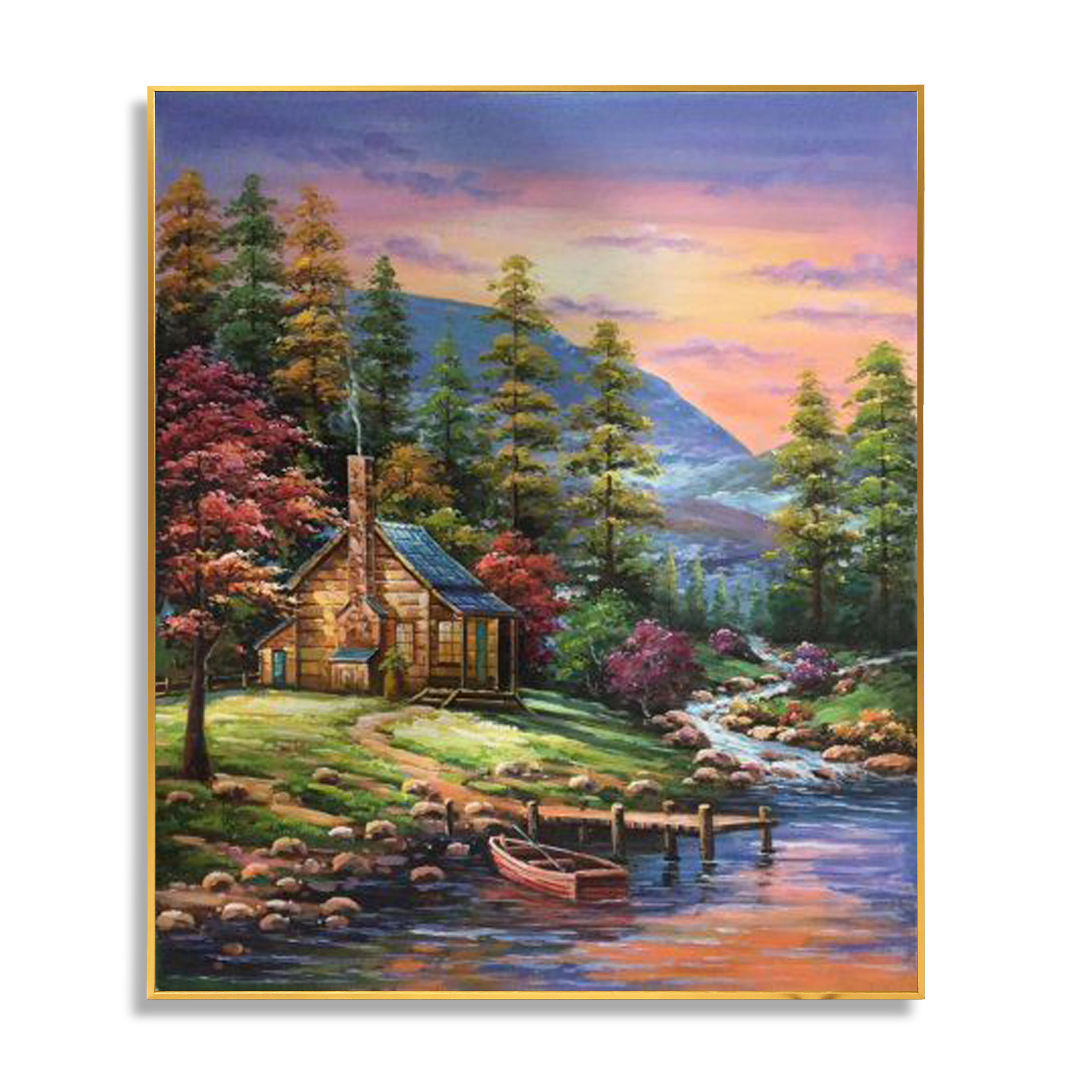

Factory custom modern landscape oil painting pure hand-painted canvas oil painting interior wall art decoration painting