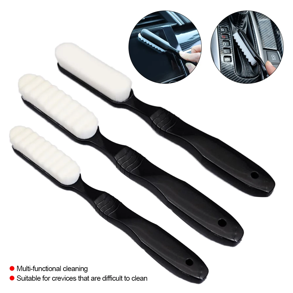 

1Pcs Car Detailing Brush Accessories Long Handle Micro-nano Dense Cleaner Vehicle Wash Tool Auto Interior Leather Panel Roof