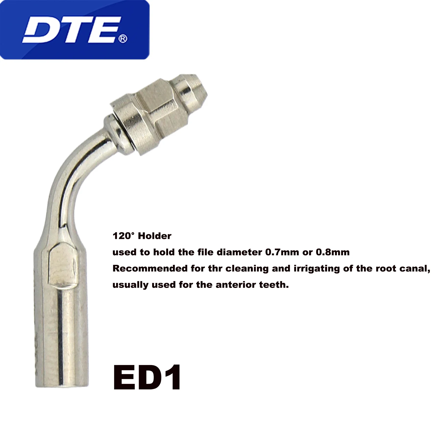 DTE Dental Ultrasonic Scaler Tip ED1 Root Canal Periodontics Endodontics Periodontal Supplies Tools Compatible With NSK SATELEC