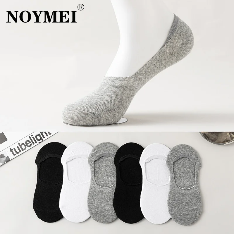 

NOYMEI Cotton Socks For Men Women 2023 Summer New Invisible Deodorization Breathable Dispensing Antiskid Solid Color Sock