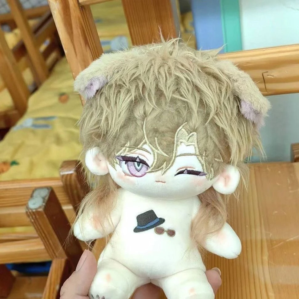 Аниме Honkai: Star Rail Aventurine косплей мультяшная пушистая хлопковая кукла 20 см Maumet Naked Baby