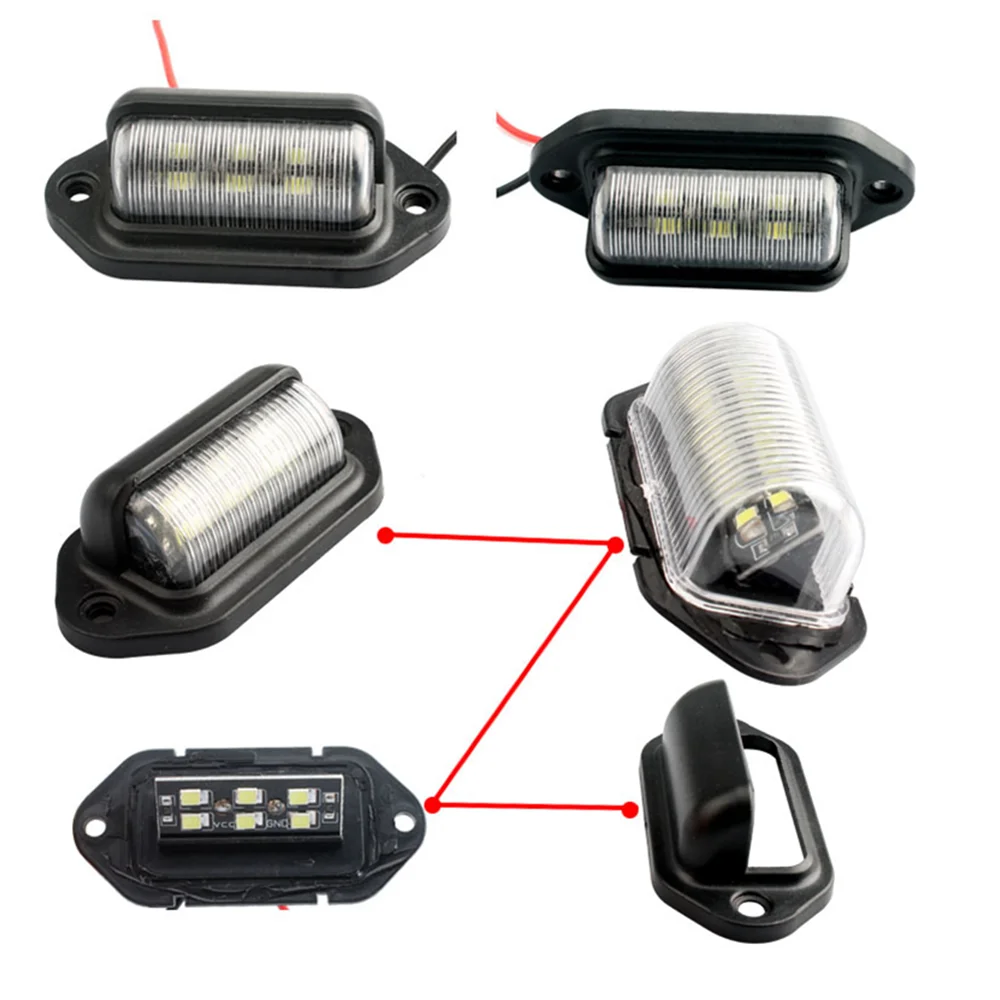 Подсветка номерного знака для грузовика 6 светодиодов лампа чтения багажника