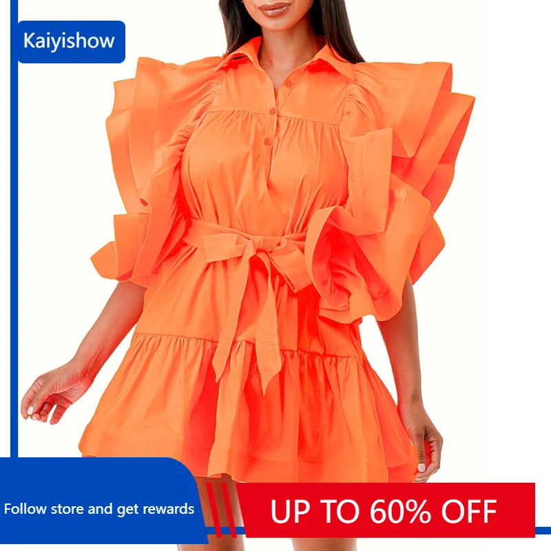 

African Dresses For Women 2023 Summer Autumn Elegant Dashiki Short Sleeve Dress Ladies Traditional African Clothing Fairy Dreaes