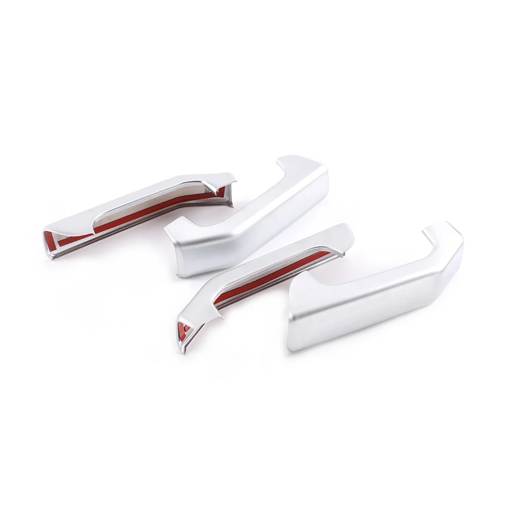 

Car Inner Door Handle Protection Cover Decorative Sticker for Land Rover Discovery 3 LR3 2004-2009(Silver)