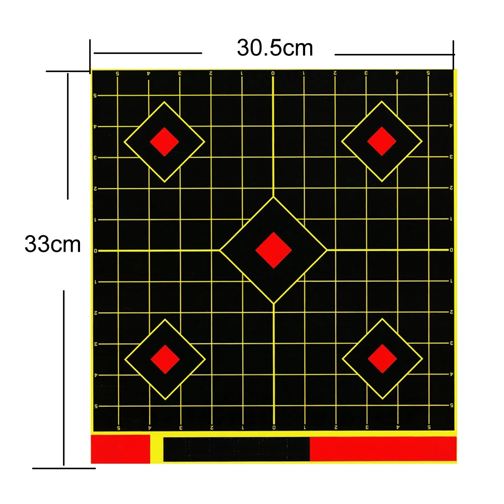 

10pcs 12Inch Adhesive Splatter Target Sticker Archery Accessories Targets Paper Durable Hunt Training Target For Shooting Game