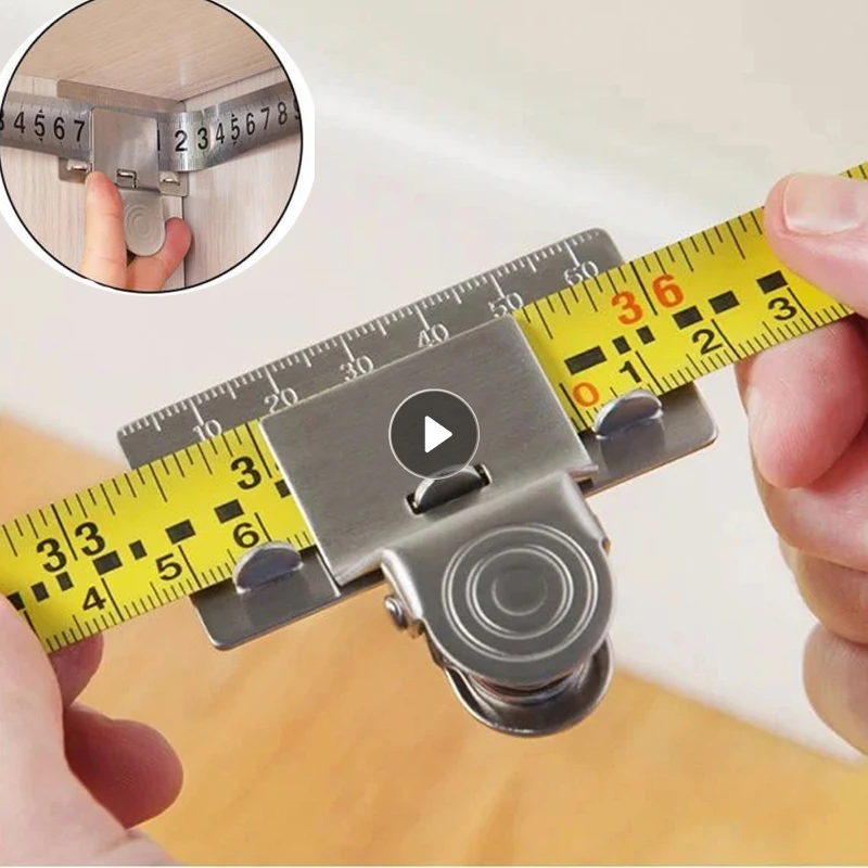 

Multifunction Measure Locator Measuring Tape Clip Home Tool Tape Measure Locator Clip Hand Portable Durable Measuring Ruler Clip