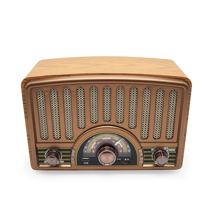 

Perfect sound Victrola Retro Wood FM/AM/SW 3 band Longest Lasting Home Radio For Gift And Music Player