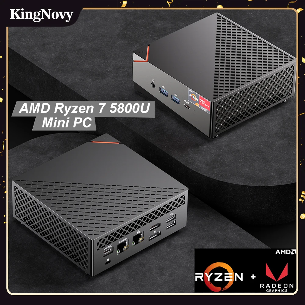 

AMD Gaming Mini PC Ryzen 7 5800U R5 4500U NVMe SSD 2.5G LAN Portable Desktop Mini Computer Host Windows 11 3x4K HTPC WiFi6