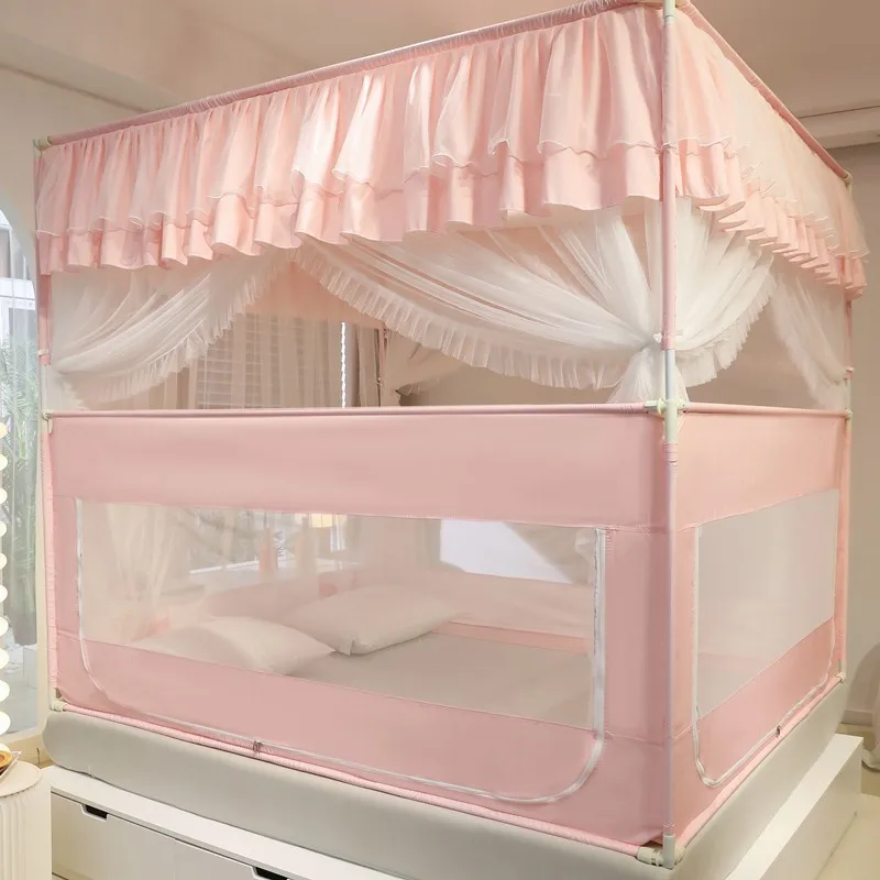 

Childrens Roll-up Mosquito Net Double Bed Curtain Girl Bed Mosquito Net Home Garden for Country House Moustiquaire Bed Tent